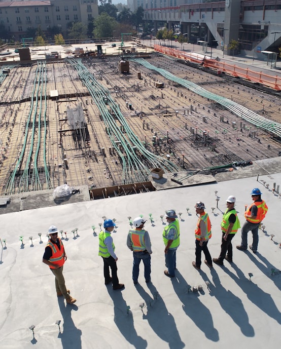 Safety professional reviewing site plans